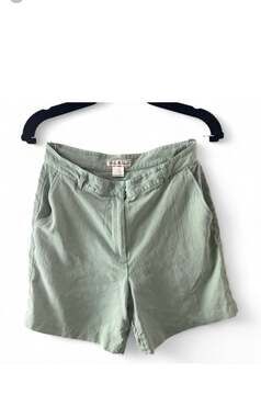 Tommy Bahama Women's 100% Silk Sage Green Flat Front Shorts Size 6